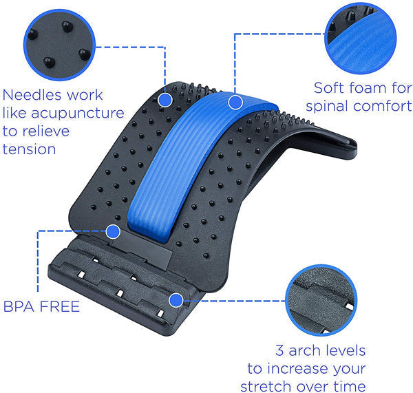 Multi-Level Back Stretcher Posture Corrector Device for Back Pain - Springkart 