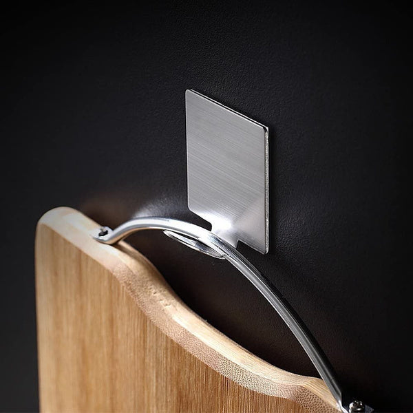 Multipurpose Stainless Steel Adhesive Hooks - Springkart 