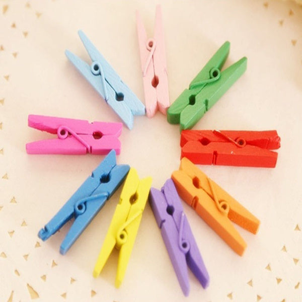 Multipurpose Wooden Clips / Cloth Pegs (Large, 500 Pcs) - Springkart 