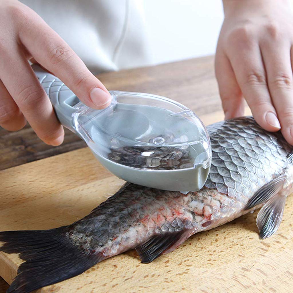 Fish Scale Scraper Skin Peeler Fish Tools Kitchen Gadget - Springkart 