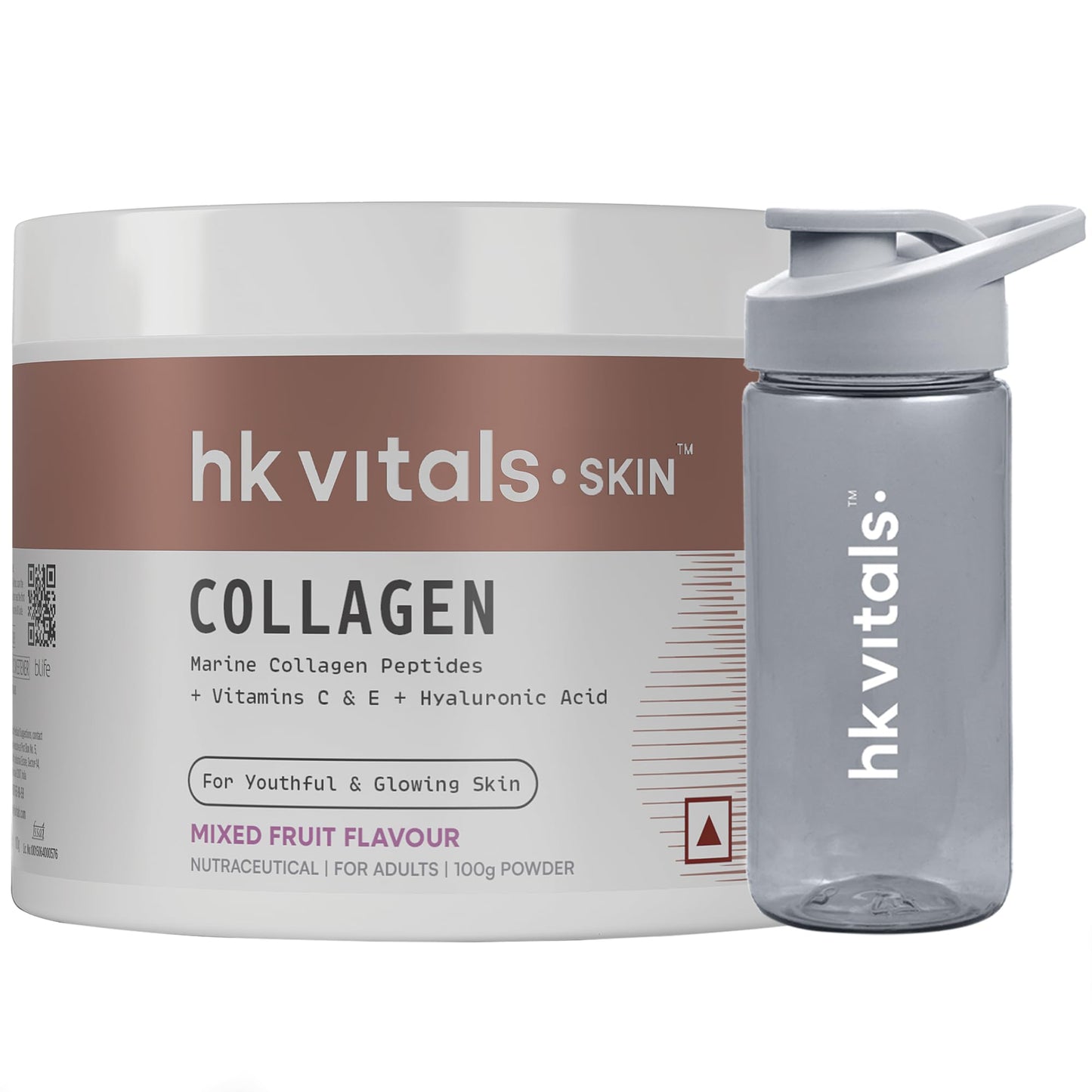HealthKart hk vitals Skin Radiance Marine Collagen Supplement (Mango,200g) (Pack of 2)|With Biotin,Vitamin C & E for Healthy Skin & Hair,powder,2 count,25 Servings - Springkart 