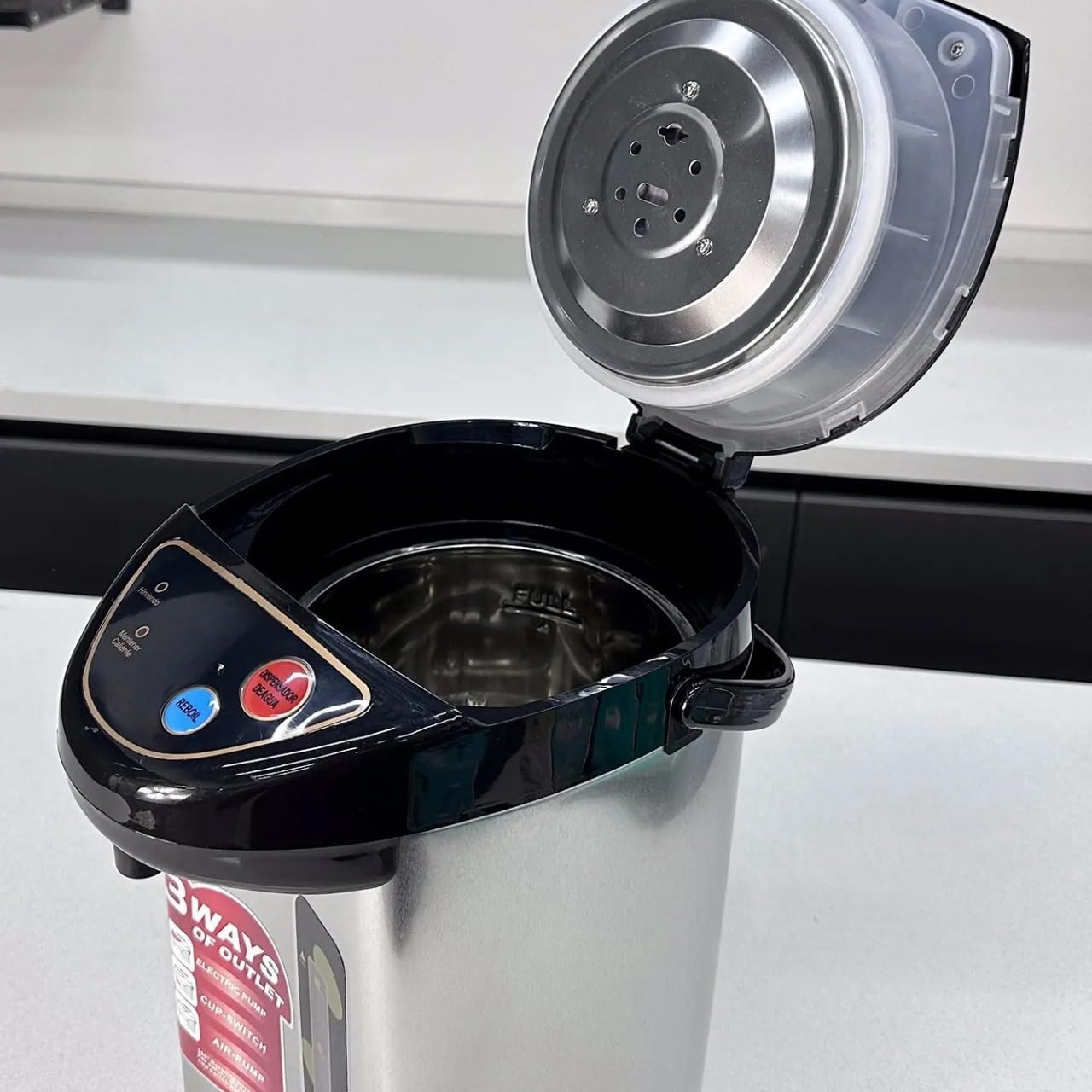 ZYNTO Electric Water Kettle 8 Liter Kettle with Temperature Settings, Safety Lock, Stainless Steel, Automatic Shut-Off And Dry-Boil Protection, Rapid Heating For Tea, Coffee And Instant Meals. (1)