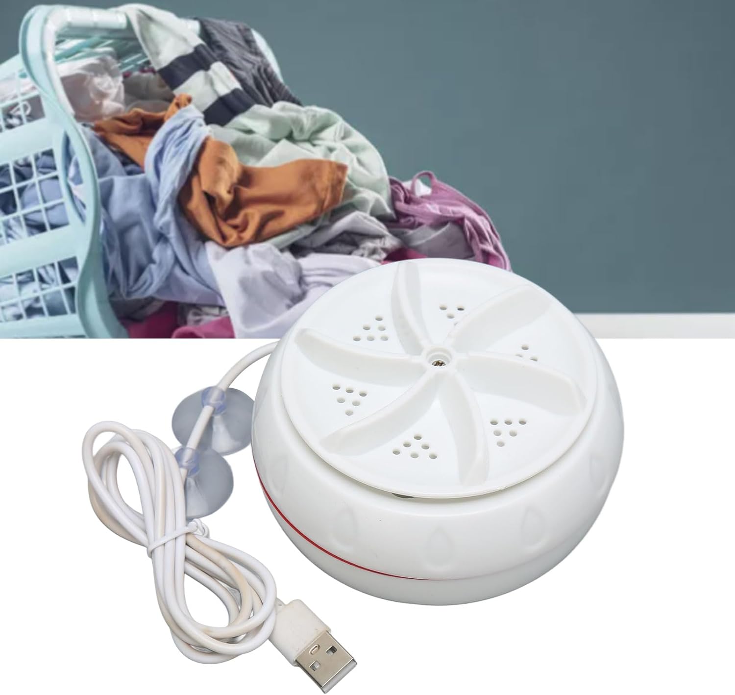 Mini Washing Machine Turbine Washing Machine Door Hinge Lightweight Turbo Washer with USB Cable For Home, Camping ,College ,Rooms Use - Springkart 