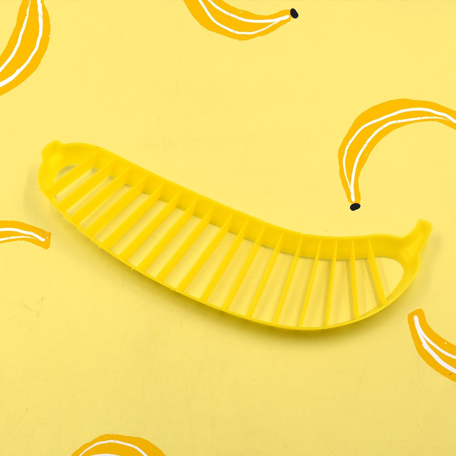Banana Slicer- Perfect for Fruit Salads Handle Plastic Banana Fruit Slicer Cutter Chopper - Springkart 