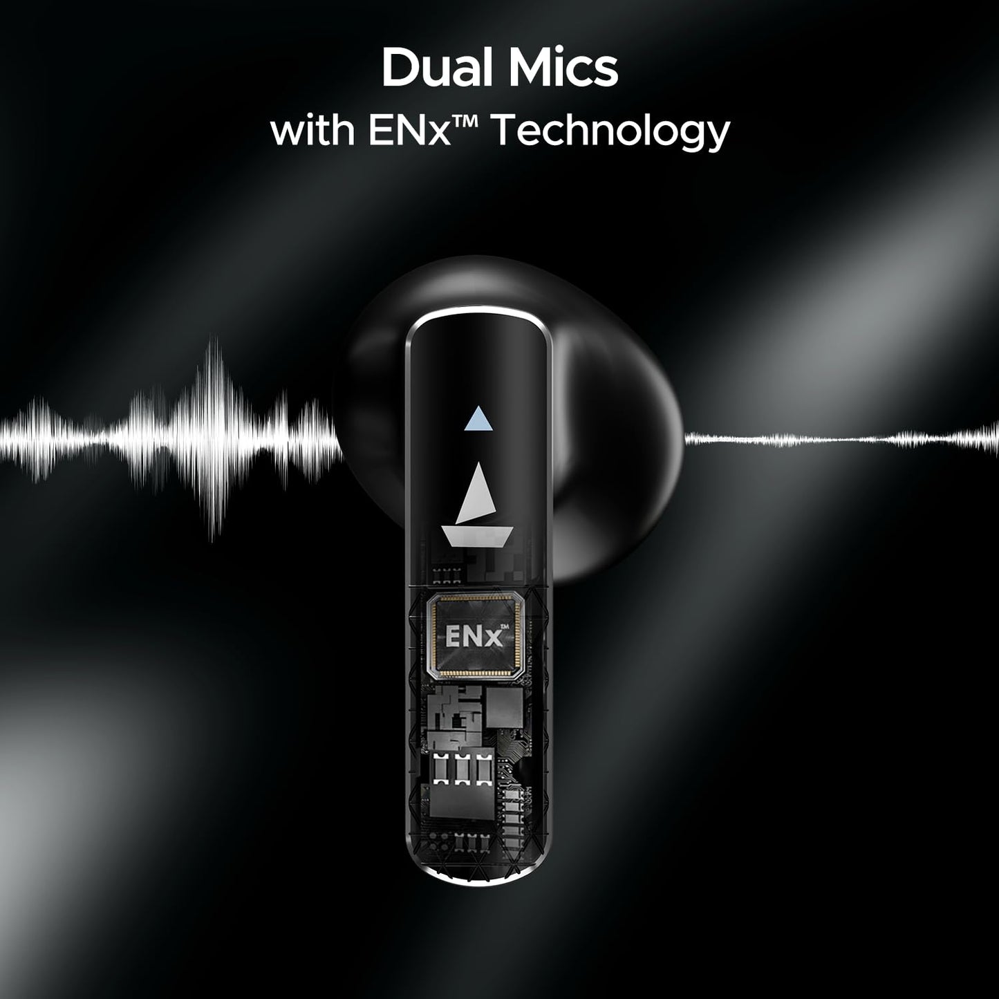 boAt Airdopes 91 Prime, 45HRS Battery, 13mm Drivers, Metallic Finish, Low Latency,ENx Tech, Fast Charge, v5.3 Bluetooth TWS in Ear Earbuds Wireless Earphones with mic (Midnight Black) - Springkart 