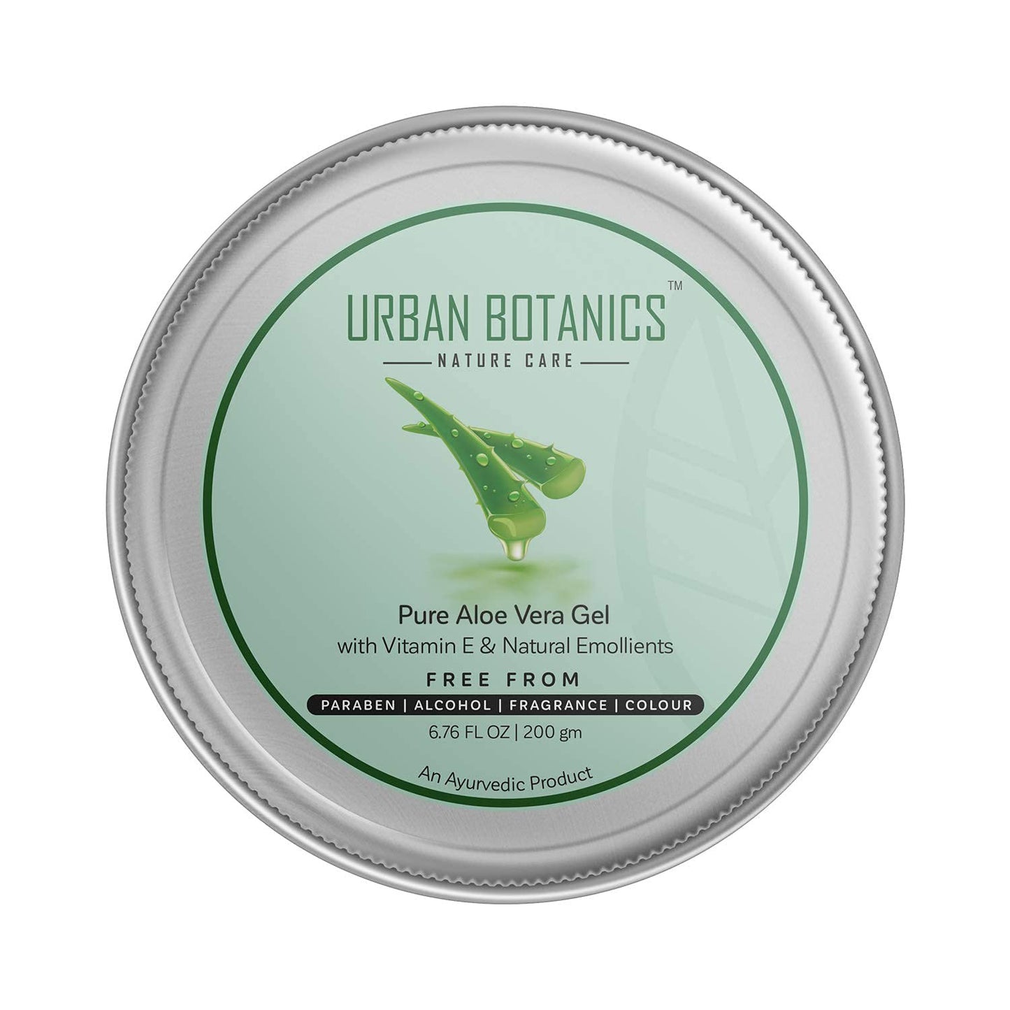 UrbanBotanics® Pure Aloe Vera Skin/Hair Gel With Vitamin E & Natural Emollients (Paraben Free), 200g - Springkart 