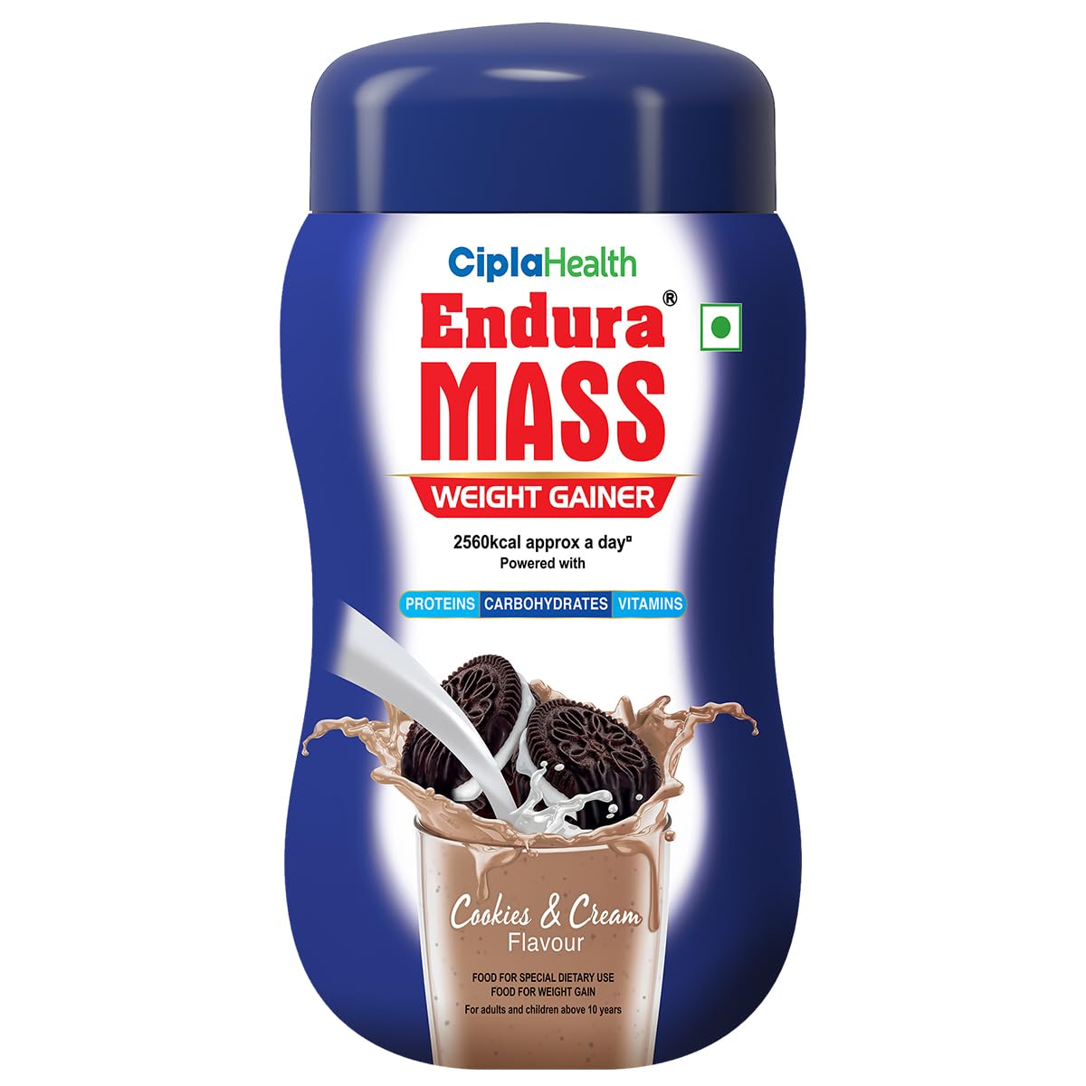 Endura Mass Weight Gainer Powder 550g Banana Flavour | Unique blend of 3 Sources of Protein, Carbs, Vitamins & Essential Minerals | Ideal for Children Above 10 Years, Men, Women & Athletes