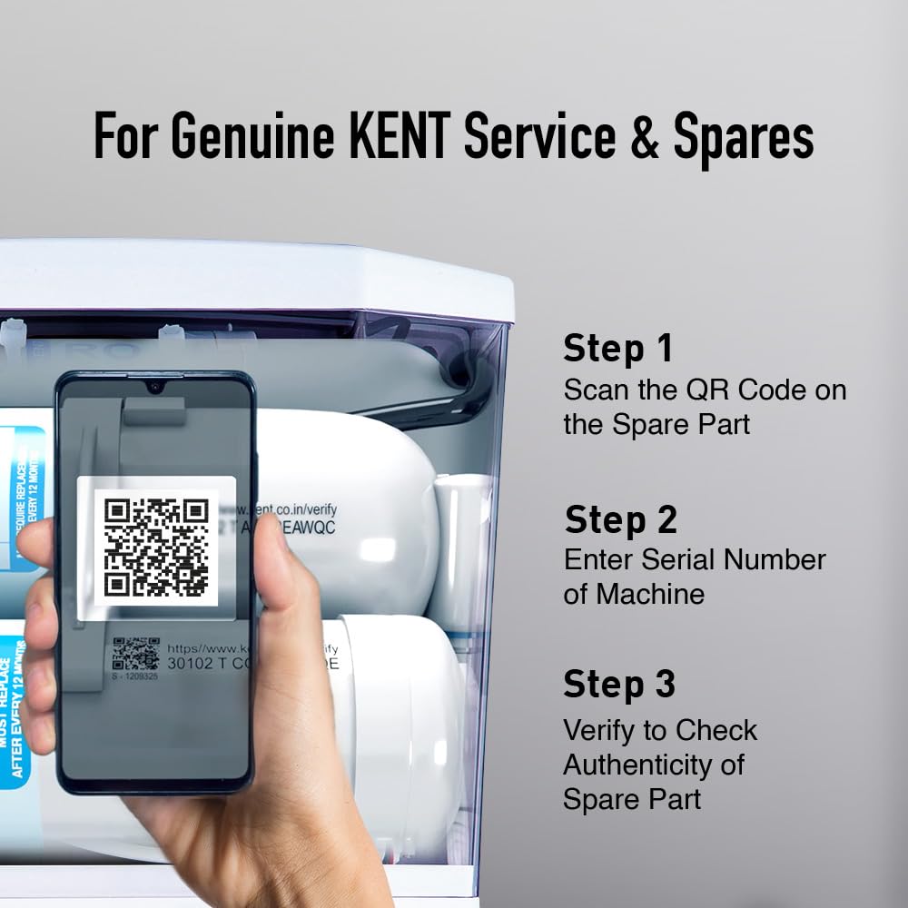 KENT Supreme Alkaline RO Water Purifier|RO+UV+UF+Alkaline+TDS Control+UV LED Tank |.0001 Micron RO Membrane|Auto flush feature|20LPH|Ideal for Borewell/Tanker/Municipal Water