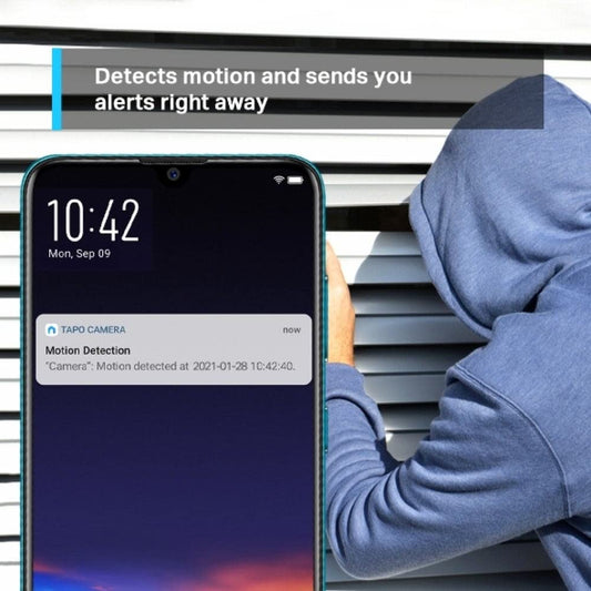 Tapo C210 360° 3MP Full HD 2304 X 1296P Video Pan/Tilt Smart Wi-Fi Security Camera | Alexa Enabled | 2-Way Audio| Night Vision| Motion Detection | Indoor CCTV White