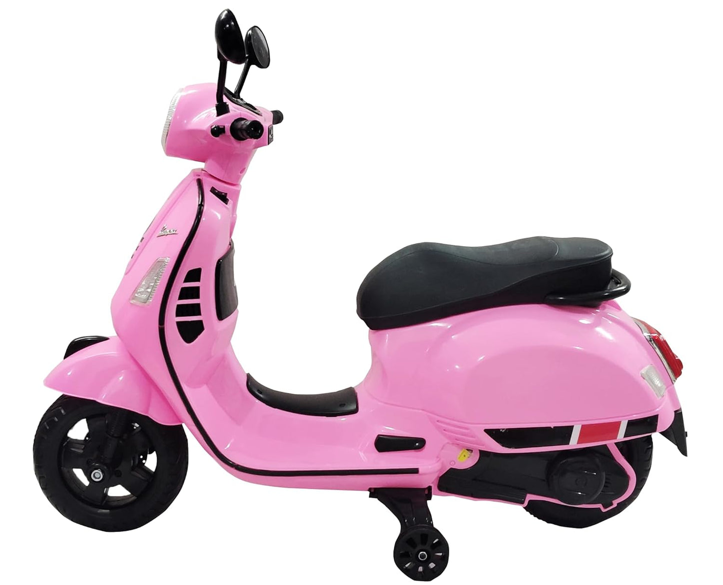 Vespa 12v Battery Operated Rechargeable Ride On Scooter for Girls and Boys || 1 to 6 Years Kids Scooty, Pink