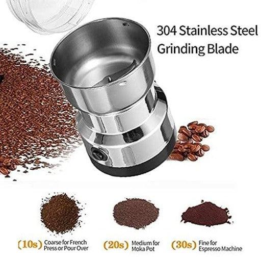 Electric Smash Machine, Multifunction Small Food Grinder Grain Grinder, Portable Coffee Bean Grinder - Springkart 