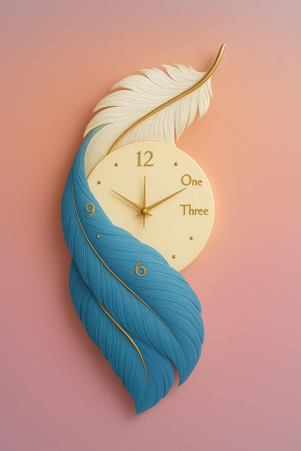 Home Decoration European Wall Clock Crystal Luxury Living Room Creative Personality Art, Metal,Analog Wall Clock (Peacock Wall Clock)