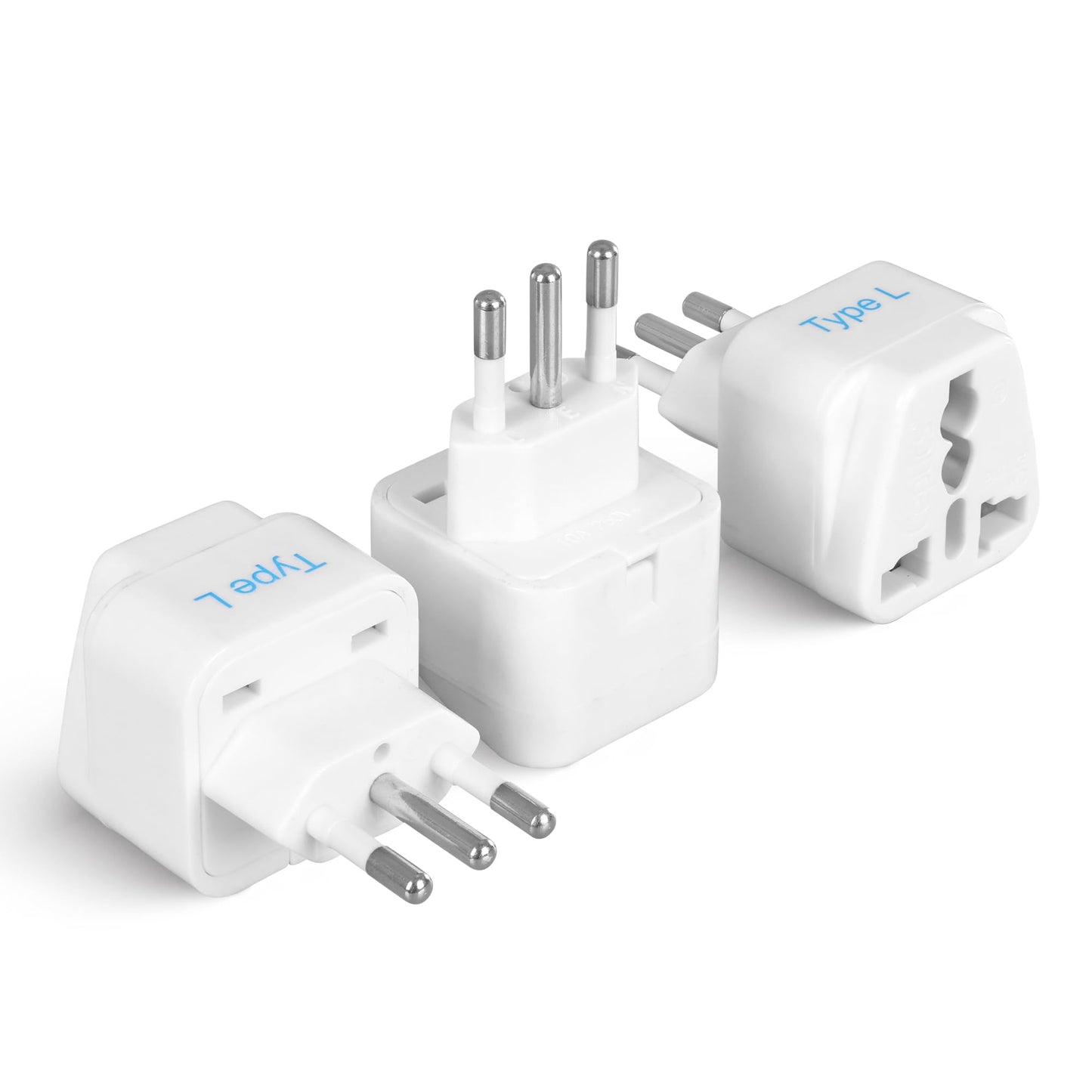 Ceptics UK Adapter for Indian Pins, India to UAE, Hong Kong, Dubai, UK Plug - Type G - Perfect for Laptop, Camera, Chargers - CE - RoHS - 3 Pack -White- Lifetime Limited Warranty