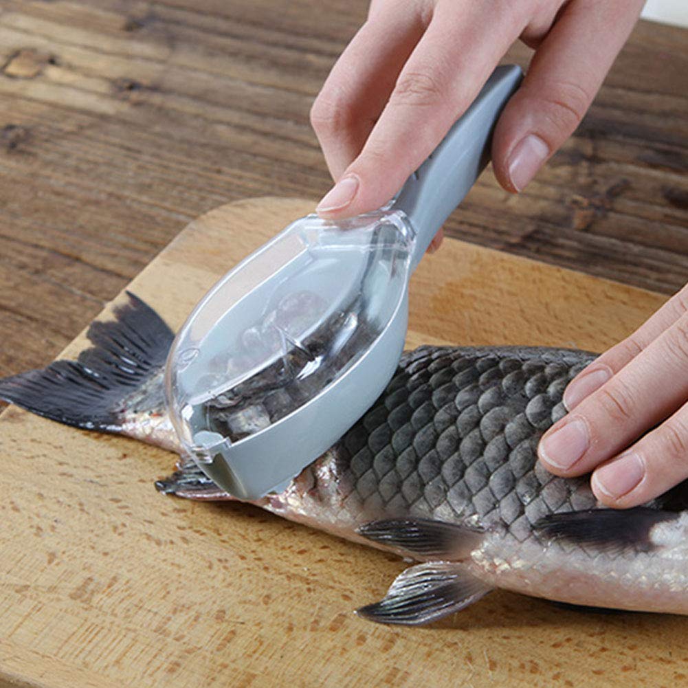 Fish Scale Scraper Skin Peeler Fish Tools Kitchen Gadget - Springkart 