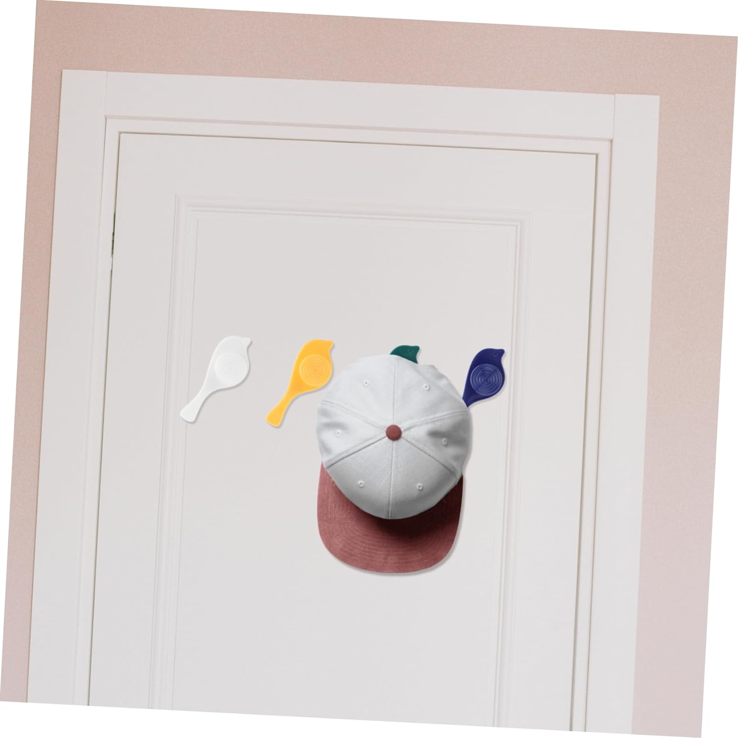 Bird Hook self Adhesive Hooks Wall Mounted Hook Shower Towel Hook Hat Hooks Rack Coat Hook Door Back Hook Adhesive Hooks for Wall Novelty Wall Hook (4 Pc Set) - Springkart 