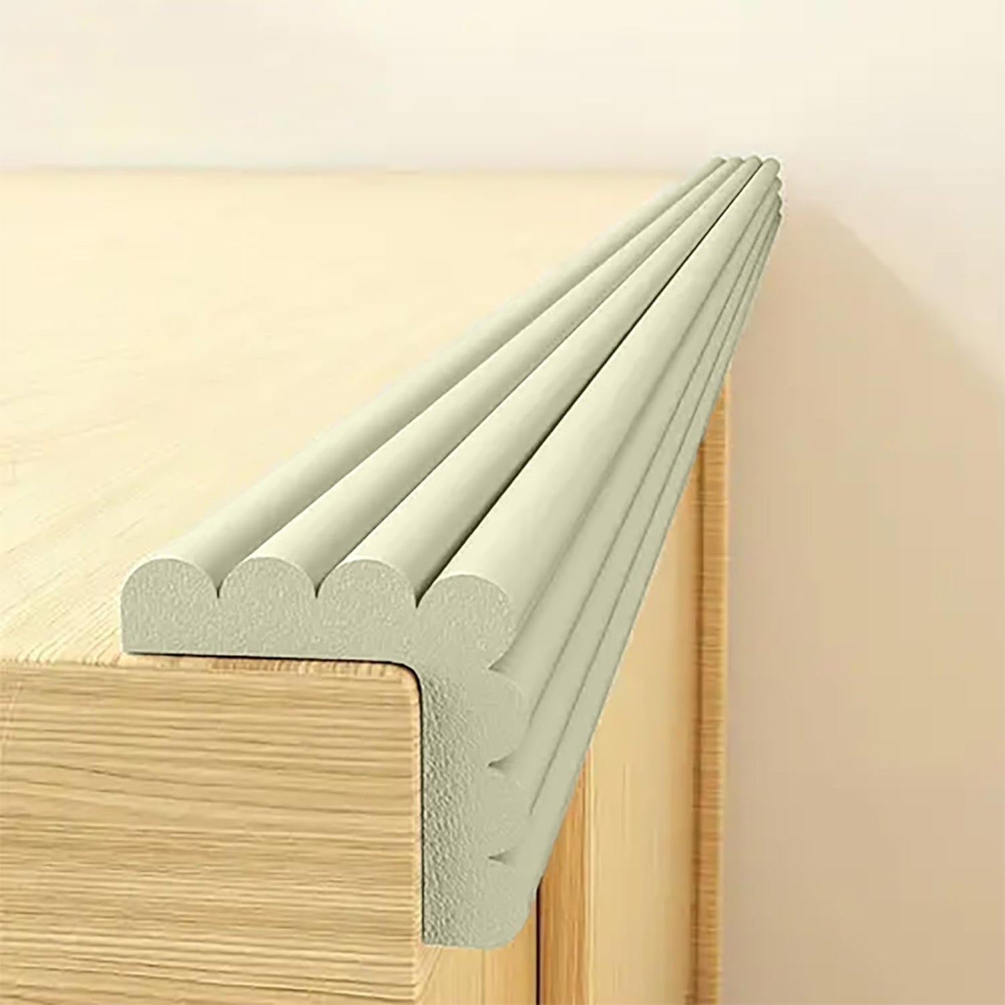SYGA Baby Safety Strip Furniture Edge Guard Cushion Corner Cover 2 Meter 6.5 feet Tape Infant Bump Protector (Grey) - Springkart 