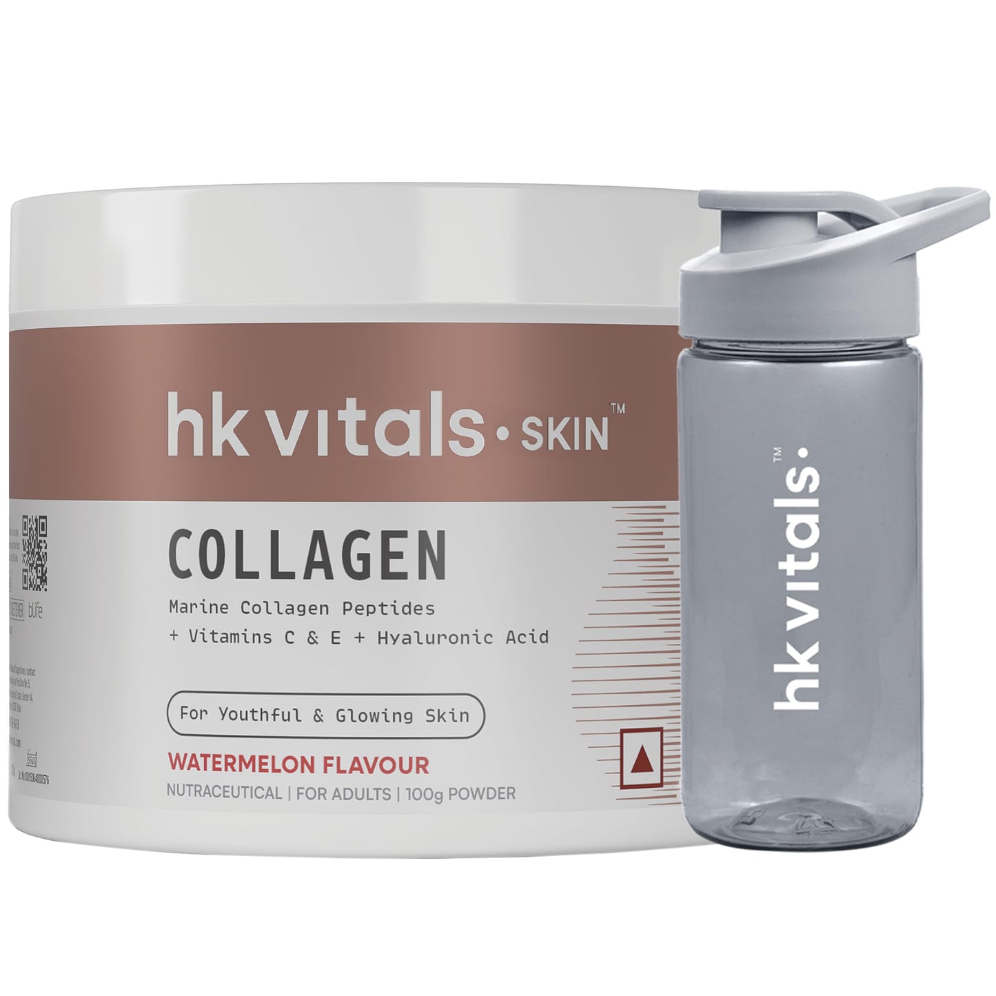 HealthKart hk vitals Skin Radiance Marine Collagen Supplement (Mango,200g) (Pack of 2)|With Biotin,Vitamin C & E for Healthy Skin & Hair,powder,2 count,25 Servings - Springkart 