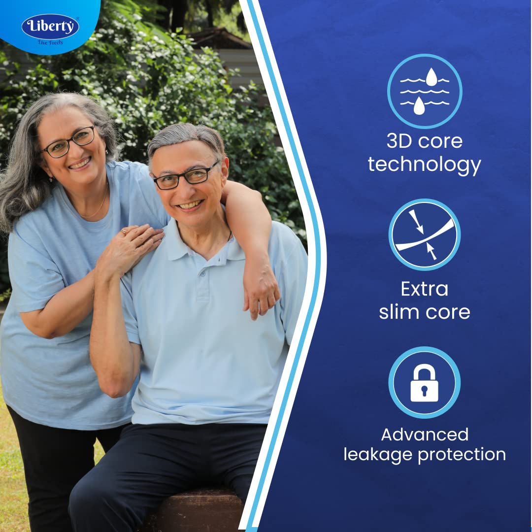 Liberty Eco Adult Diaper Pants, Large (L) 20 Count, Waist Size (75-140cm | 30-55 inches), Unisex, High Absorbency, Leak Proof, Overnight Protection, Pack of 1 - Springkart 