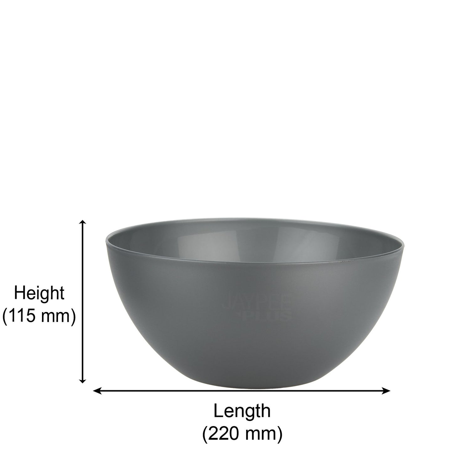 Jaypee Plus Virgin Plastic Mixing Bowl | Lightweight, Strong & Durable Bowls | Ideal for Serving, Storing & Stacking Set of 4 -(2800+2000+1200+800) ml (Multicolor)