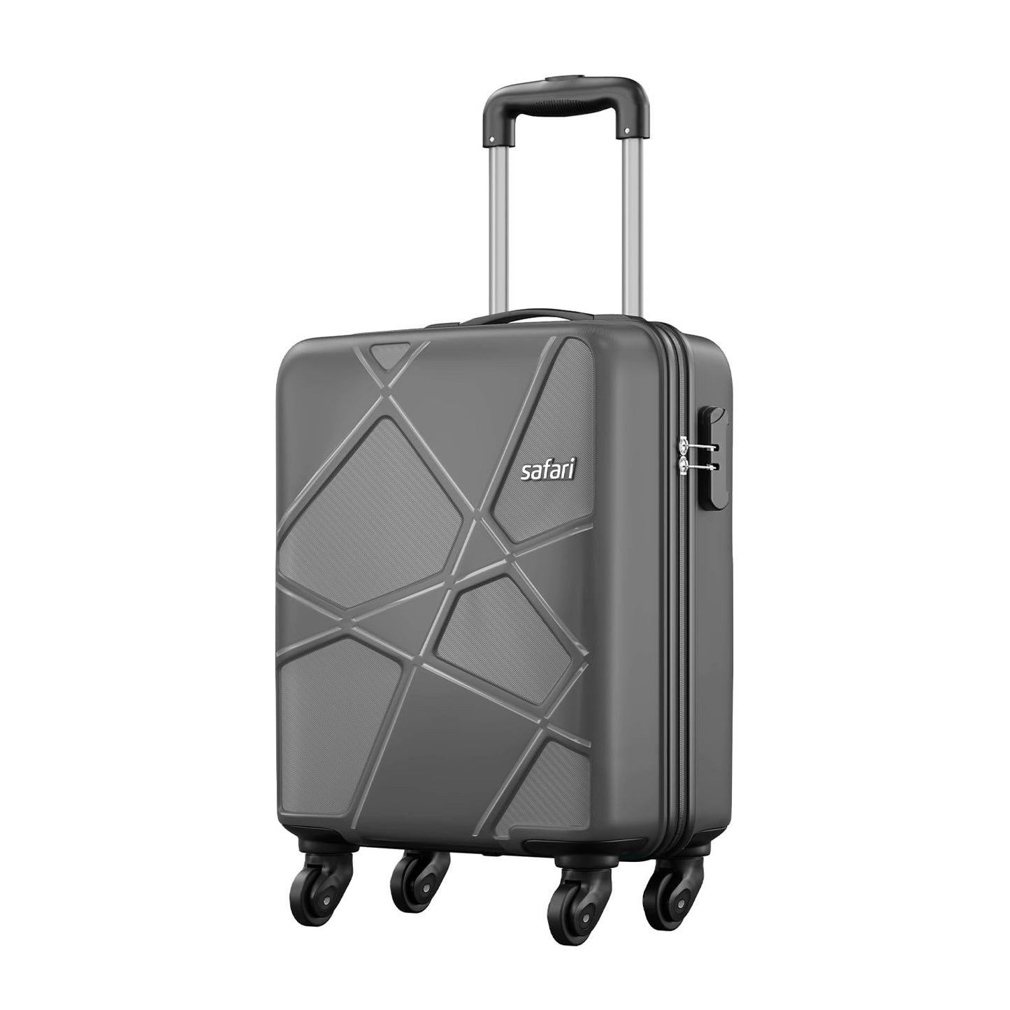 Safari Pentagon Set of 2, Cabin & Checkin Trolley Bags Hard Case Polypropylene 4 Wheels 360 Degree Wheeling System Luggage, Travel Bags, Suitcase for Travel, Trolley Bags for Travel, Dusk Green