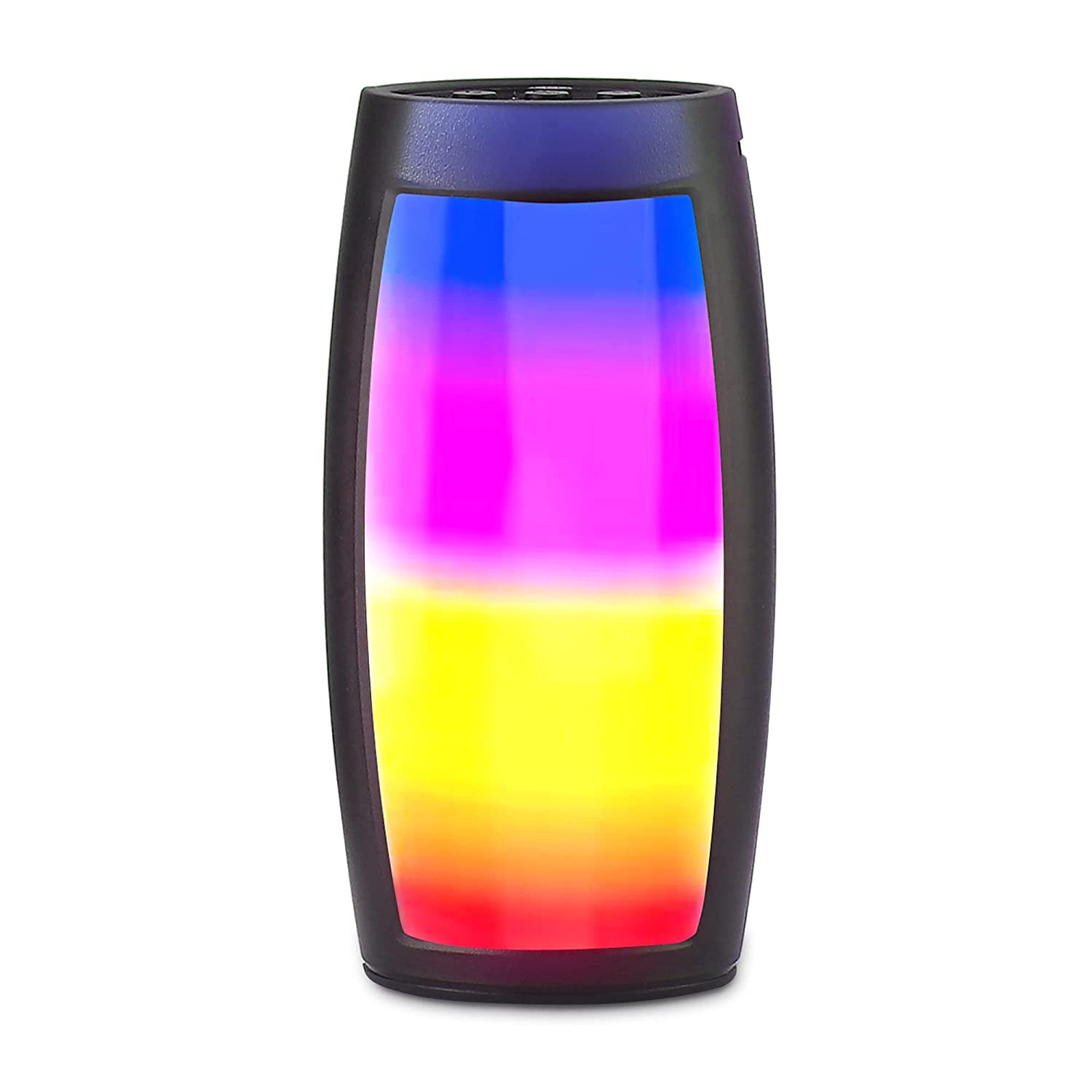 Portable speaker with light effects