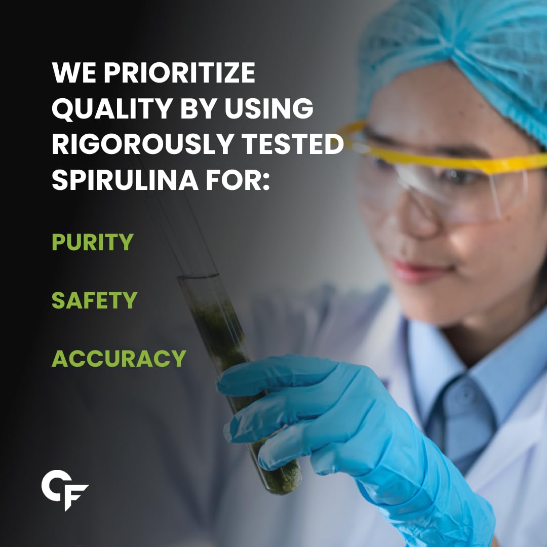 Carbamide Forte 100% Organic Spirulina Tablets 2000 mg Per Serving - Spirulina Powder Organic Tablets | Supports Energy, Immunity & Detox | Certified Spirulina Organic Tablet - 180 Tablets - Springkart 