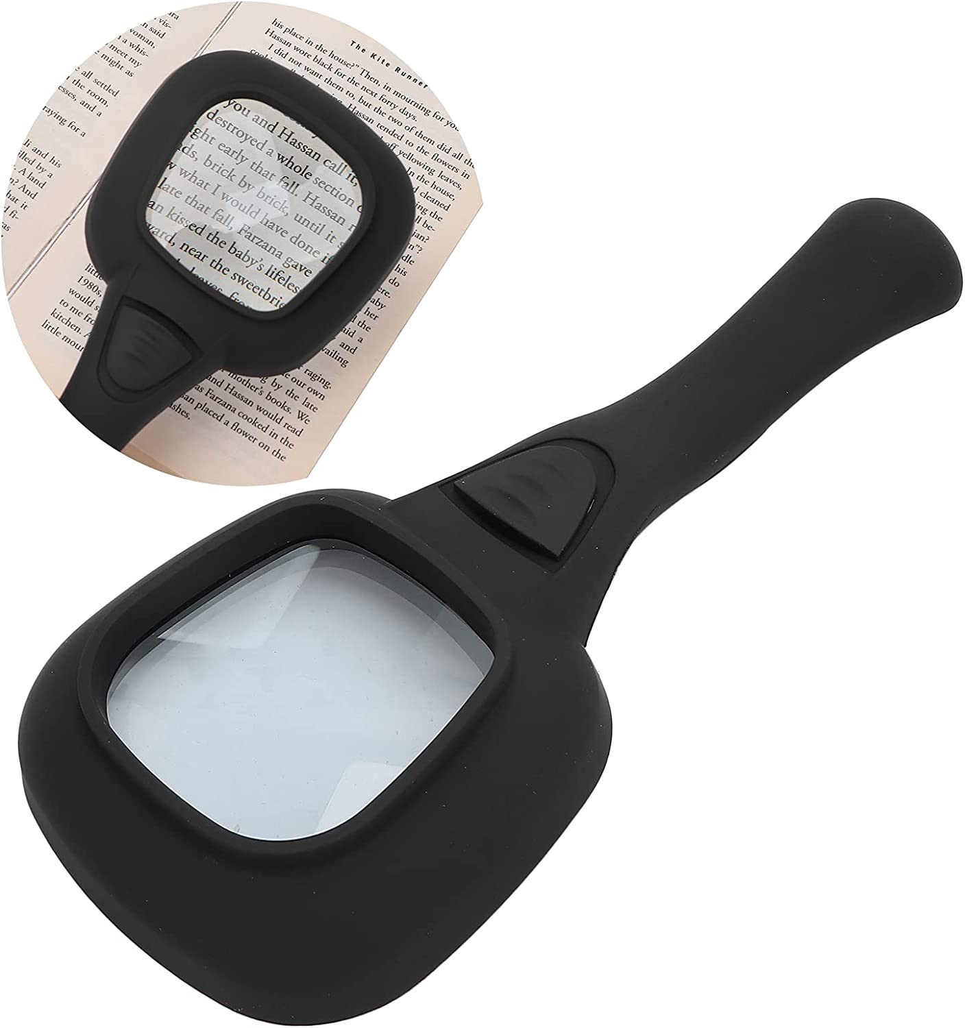 Handheld Magnifying Glass 6 LED Illuminated Lighted Magnifier for Seniors Reading, Soldering, Inspection, Coins, Jewelry, Exploring - Springkart 