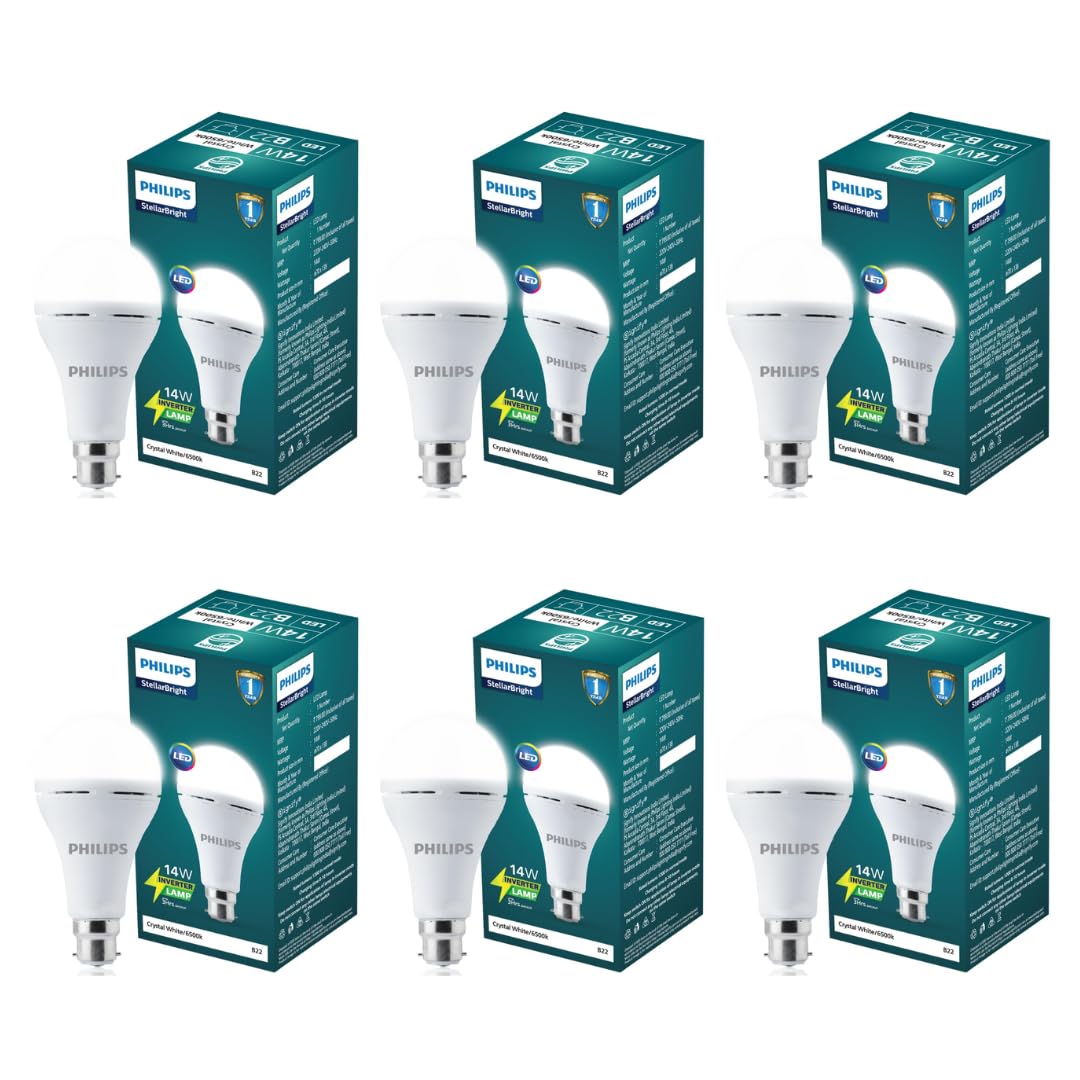 Philips 12W Emergency Bulb | Rechargeable Emergency Bulb for Power Cuts | Backup : 4hrs, Cool Day Light,Pack of 1