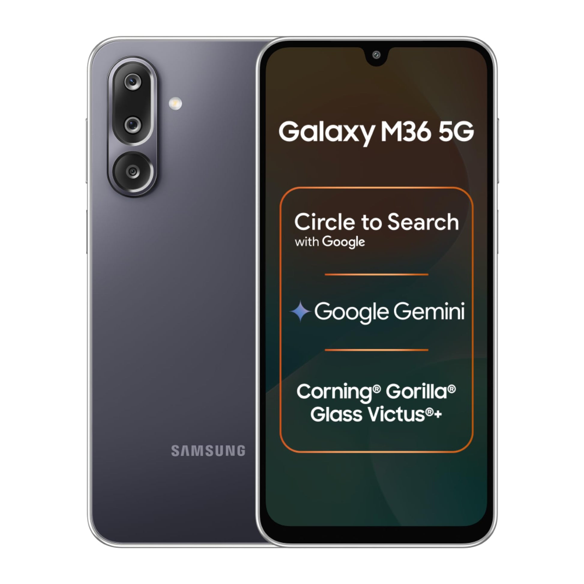 Samsung Galaxy M36 5G (Serene Green, 8 GB RAM, 128 GB Storage)| Circle to Search| Google Gemini| Corning Gorilla Glass Victus+| 7.7mm Slim| AI Enhanced 50 MP OIS Triple Camera| Unmatched Nightography
