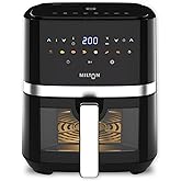 Cookwell Air Fryer - 5L With See Through Window - 1400W (Grey & Black) : Amazon.in: Home & Kitchen