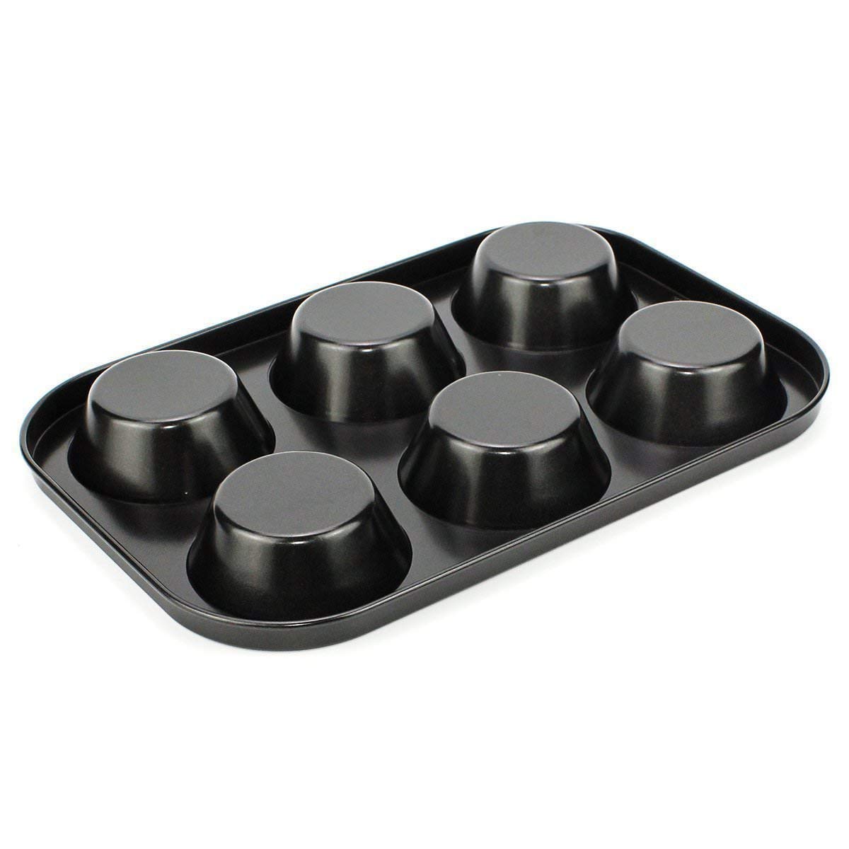 Non-Stick Reusable Cupcake Baking Slot Tray for 6 Muffin Cup - Springkart 