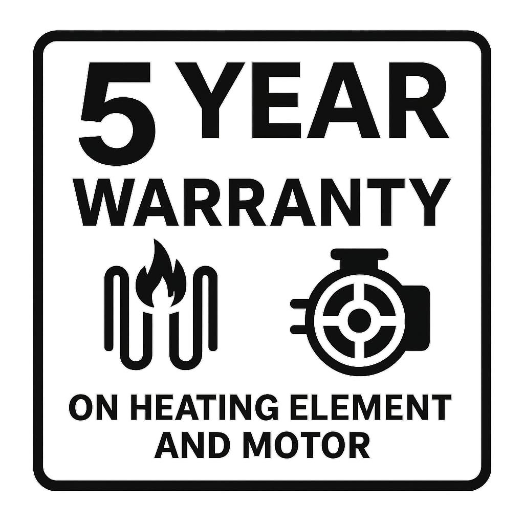 AMERICAN MICRONIC® 6.5 L Digital Air Fryer | 1700W Rapid Air Technology | 200°C Max Temp | 60-Min Timer | 8 Preset Menus | Removable Basket | Includes Recipe Book | AMI-AFD-65LDx (Black & Steel)