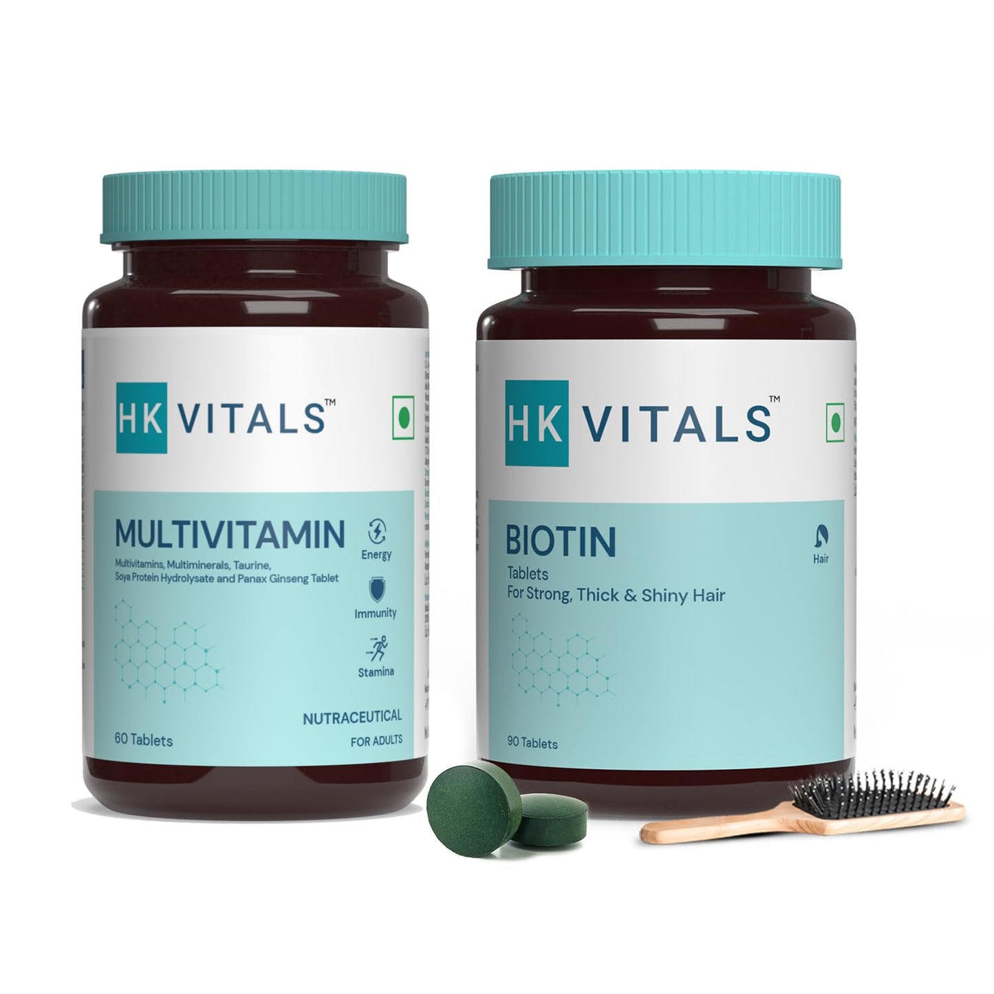 HealthKart hk vitals Multivitamin with Probiotics (60 capsules) | For Men and Women | Vitamin C, Vitamin B, Vitamin D, & Zinc, Supports Immunity and Gut Health, 1 count - Springkart 