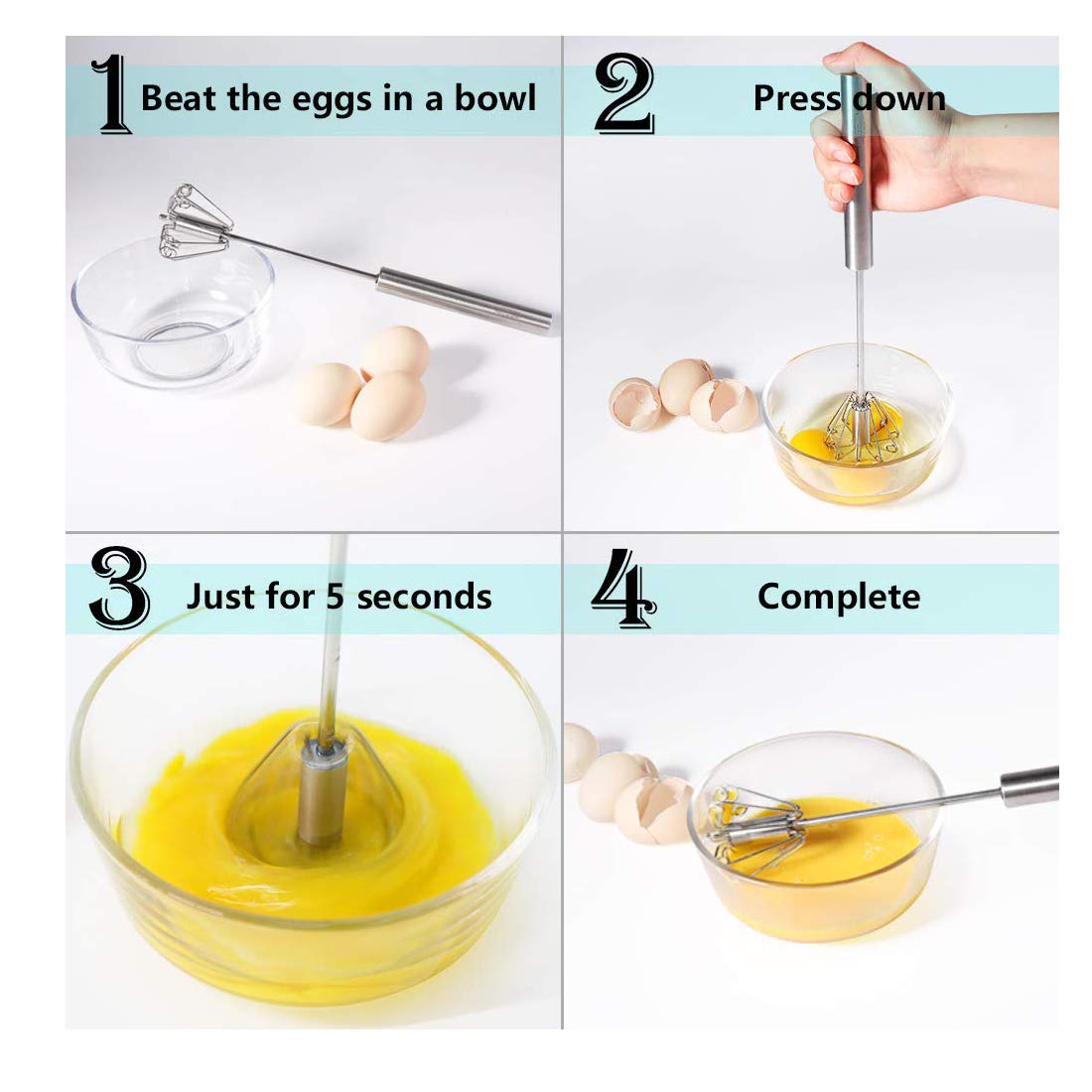 Stainless Steel Manual Mixi, Hand Blender - Springkart 