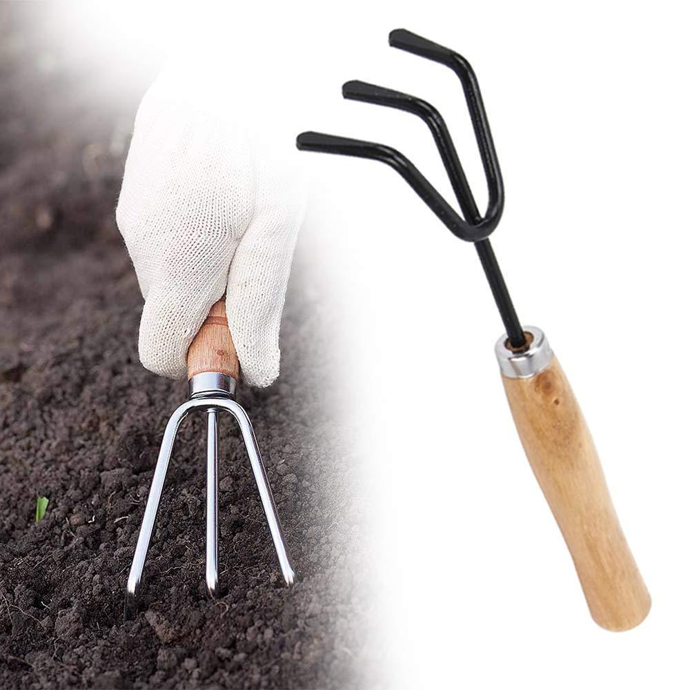 Gardening Tools Seed Handheld Shovel Rake Spade Trowel with Pruning Shear - Springkart 