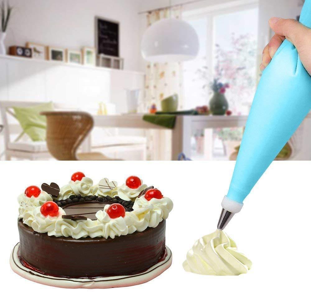 Cake Decorating Nozzle with Piping Bag Stainless Steel Piping Cream Frosting Nozzles - Springkart 