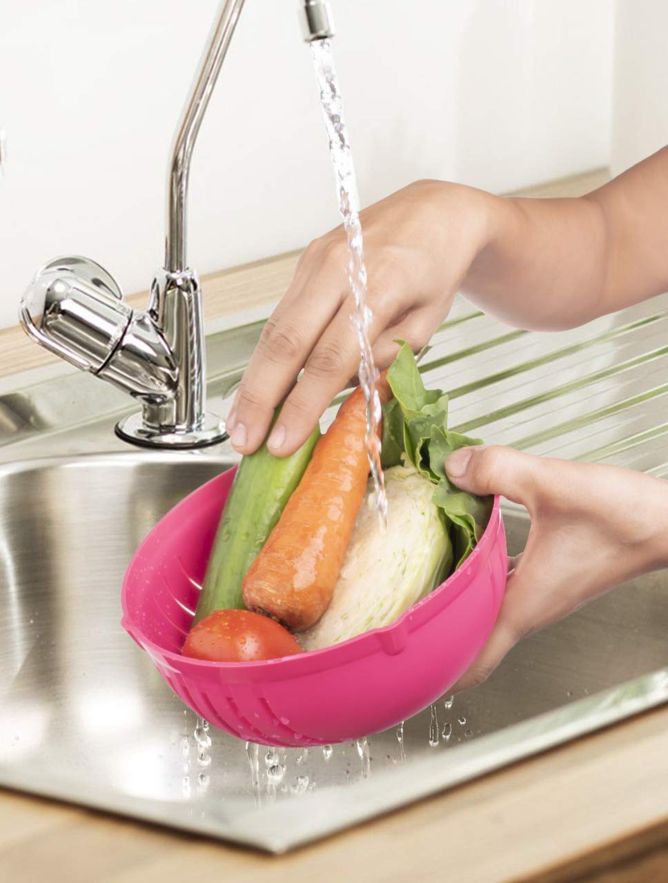 Multipurpose Salad Cutter Bowl Easy to 60 Seconds Salad Maker Kitchen Tools - Springkart 