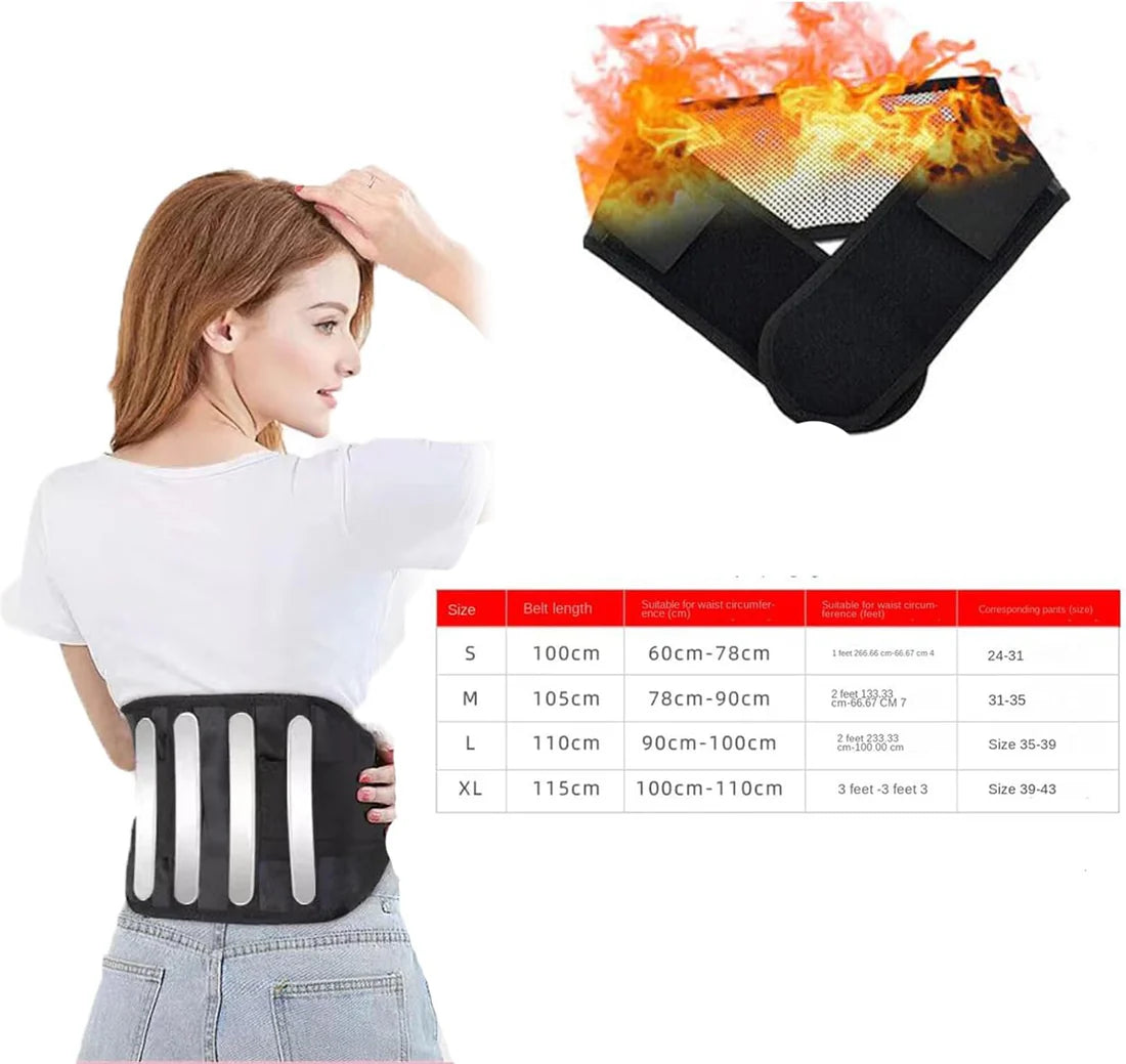 Acupressure Self-Heating Lumbar Support Belt for Pain Relief & Posture Correction