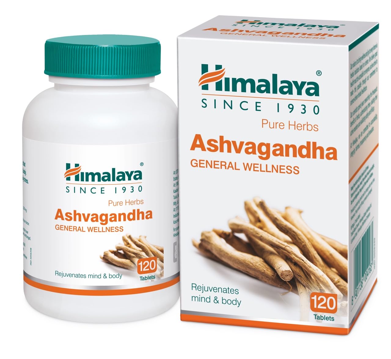 Himalaya Ashvagandha General Wellness Tablets | Stress Relief | Rejuvenates Mind & Body - 60 Tablets - Springkart 