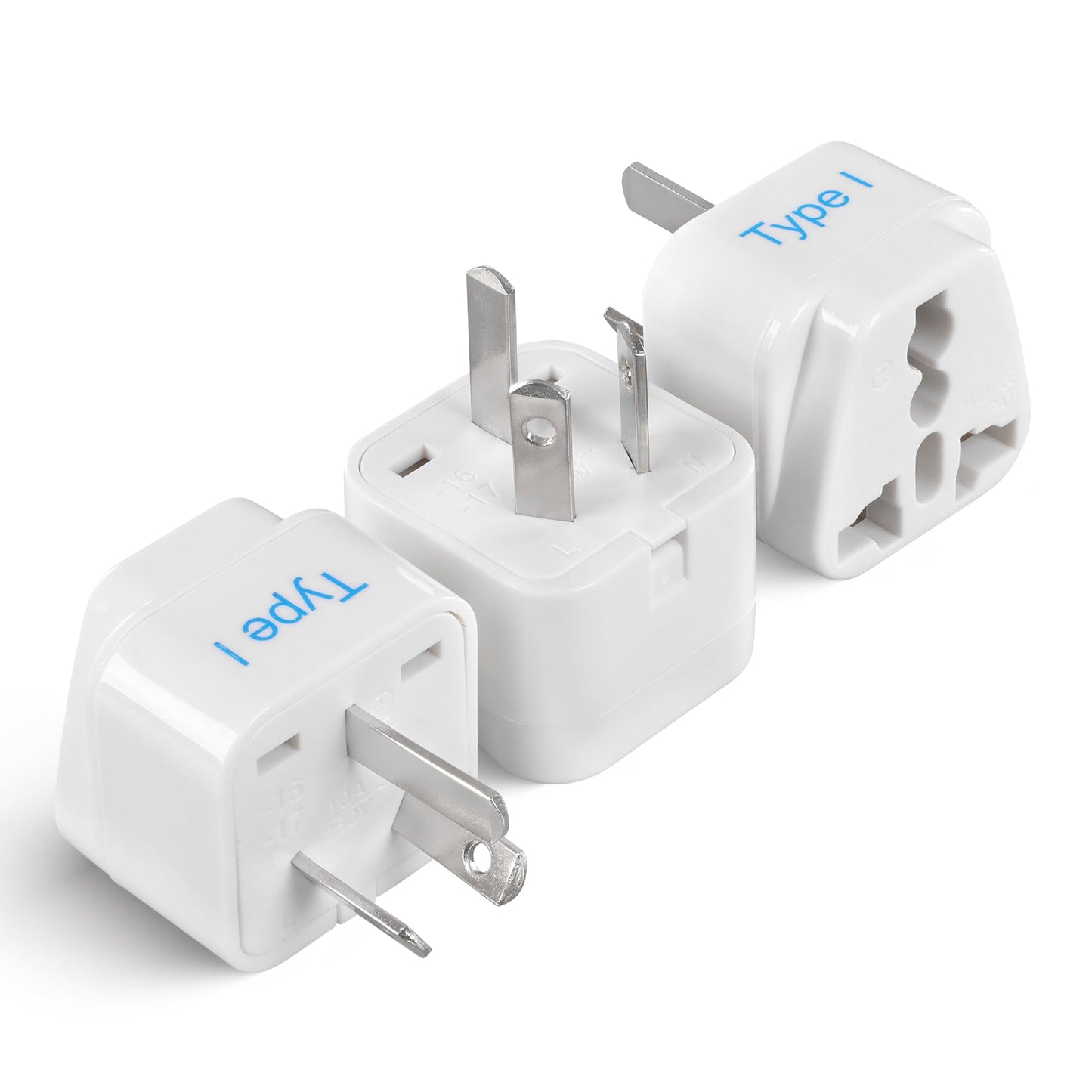 Ceptics UK Adapter for Indian Pins, India to UAE, Hong Kong, Dubai, UK Plug - Type G - Perfect for Laptop, Camera, Chargers - CE - RoHS - 3 Pack -White- Lifetime Limited Warranty