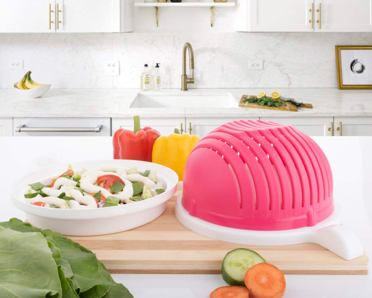Multipurpose Salad Cutter Bowl Easy to 60 Seconds Salad Maker Kitchen Tools - Springkart 