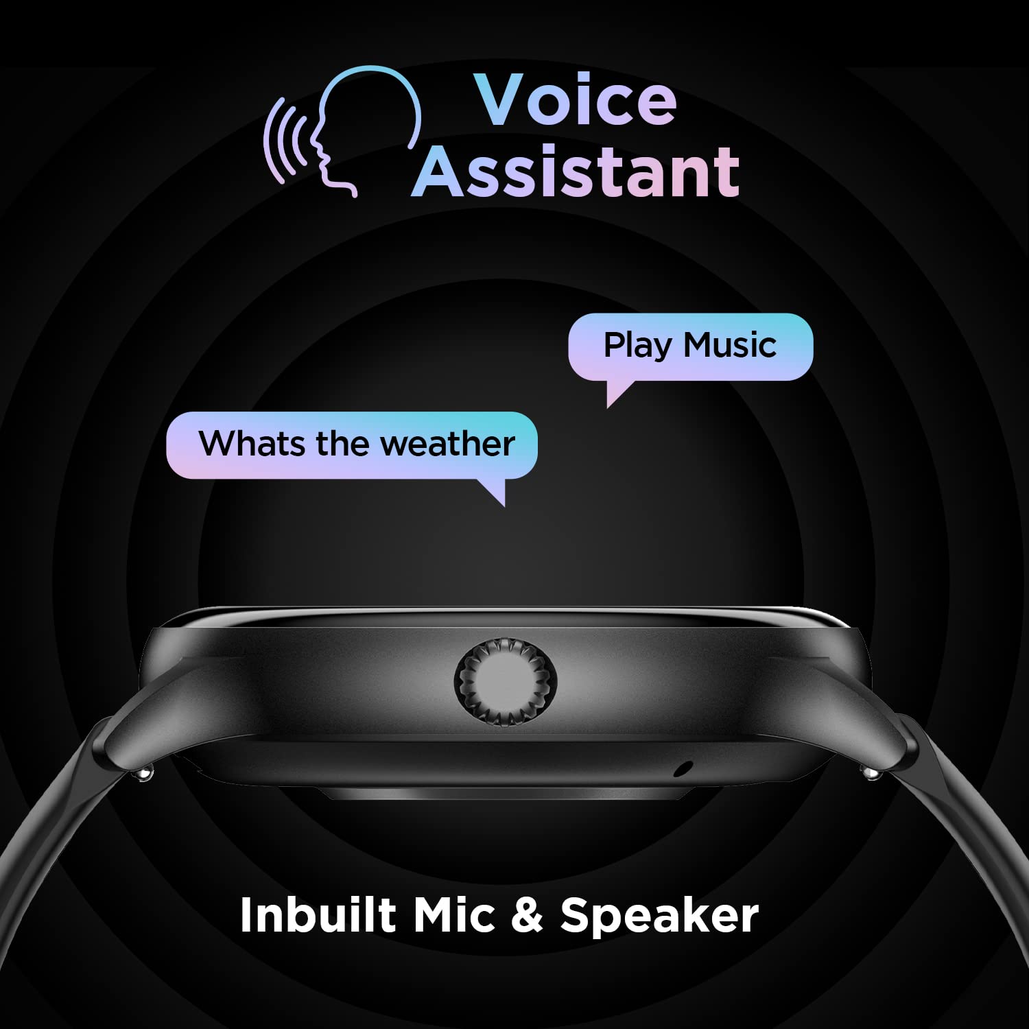 Fire-Boltt Phoenix Smart Watch with Bluetooth Calling 1.3,120+ Sports Modes, 240 * 240 PX High Res with SpO2, Heart Rate Monitoring & IP67 Rating (Black) - Springkart 