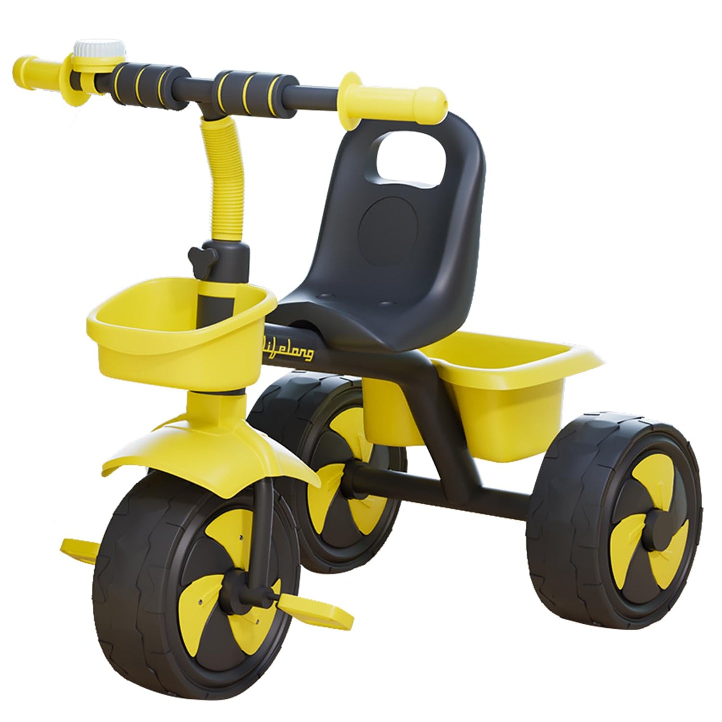 Lifelong Trike Cycle for Kids Cycle 2-5 Years - Tricycles for Boy & Girl - Baby Cycle - Bicycle for Kids - Bike with 3 EVA Wheels, Bell & Basket -Durable Tricycle with Parental Control - Springkart 