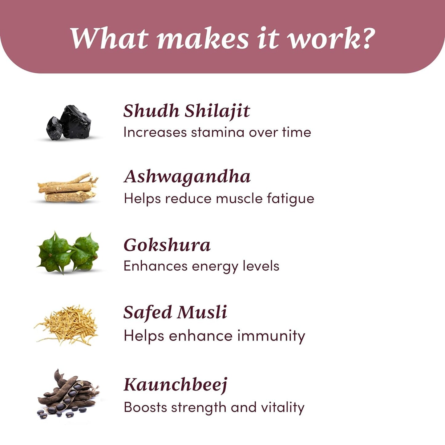 Man Matters Shilajit Ashwagandha, Gokshura, Safed Musli Capsules For Men | 60 Capsules | 20 Ayush-Approved Ayurvedic Herbs | Helps Maintain Overall Health
