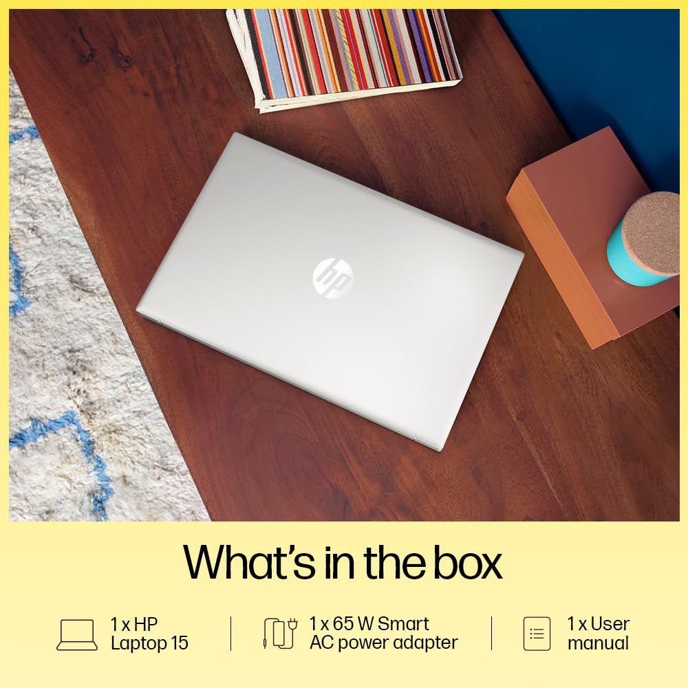 HP 15, AMD Ryzen 3 7320U (8GB LPDDR5, 512GB SSD) FHD, Anti-Glare, Micro-Edge, 15.6"/39.6cm, Win 11, Office 21, Silver, 1.59kg, fc0154AU, AMD Radeon Graphics, 1080p FHD Camera Laptop