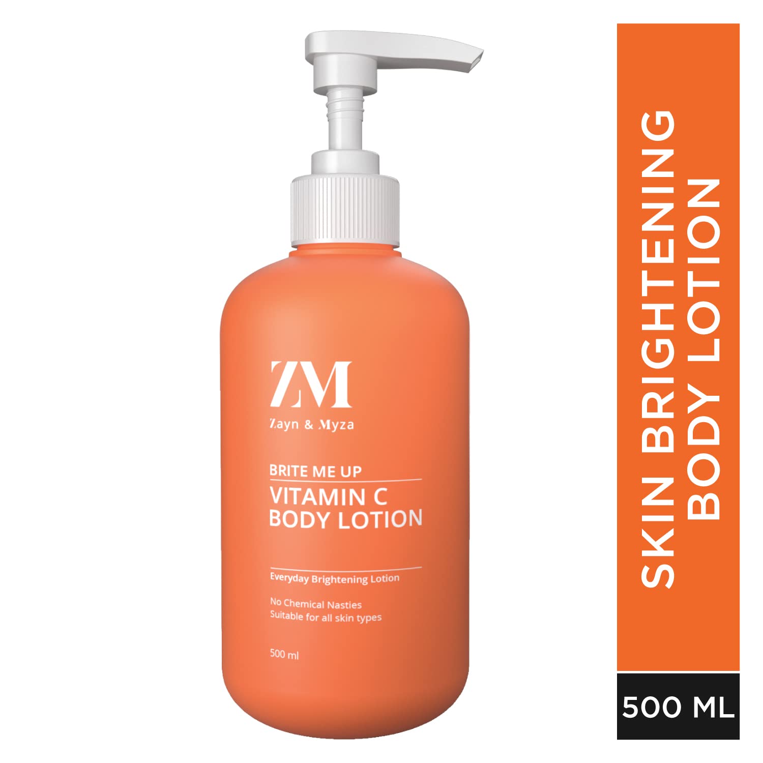 ZM Zayn & Myza Vitamin C Body Lotion, Glow Reviving & Skin Brightening, Shea butter, 500ml