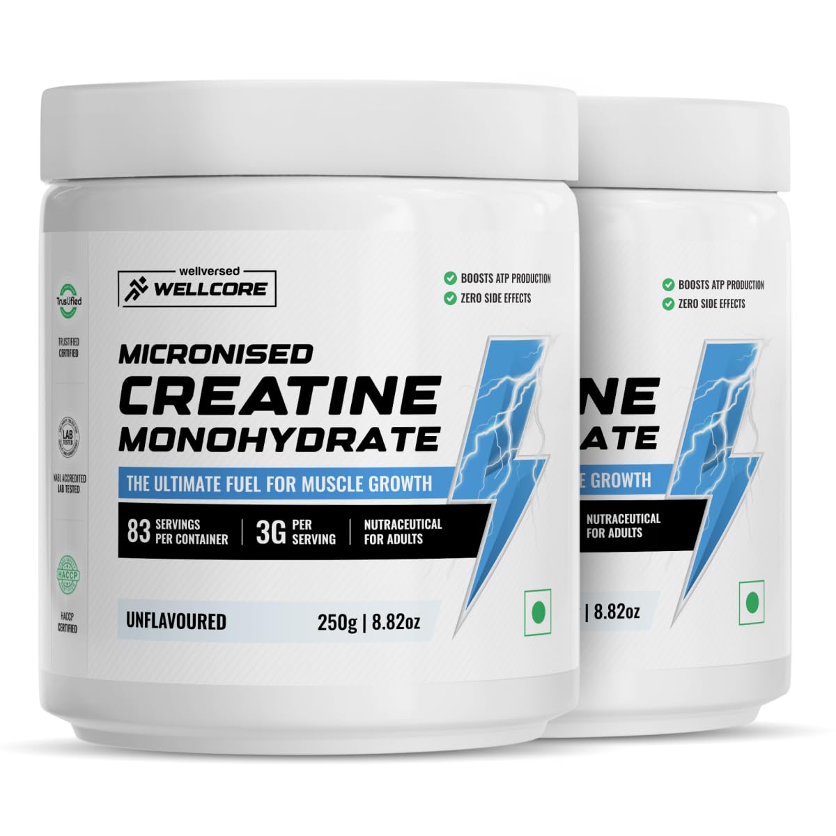 Wellcore - Pure Micronised Creatine Monohydrate,Tropical Tango (122g, 33 Servings), Rapid Absorption, Enhanced Muscle Strength & Power, Fast Recovery,Increased Muscle Mass