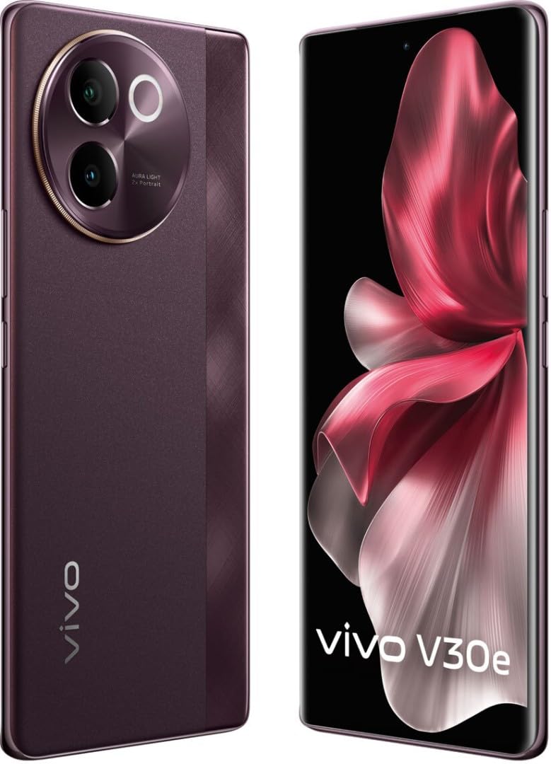 Vivo V30e 5G Smartphone (Velvet Red, 8GB RAM, 128GB Storage)