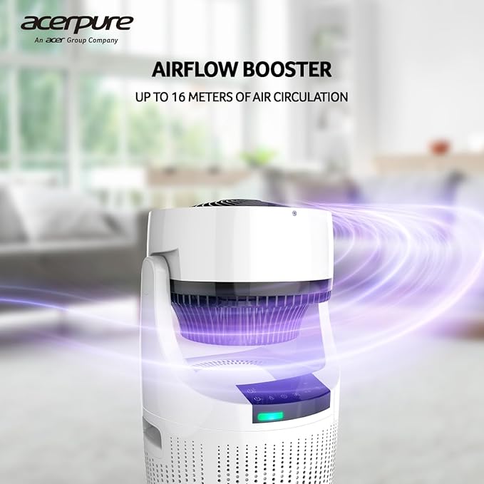 acerpure Professional Air Purifier for Home by Acer, Fights Pollution, Virus and Bacteria, 3-in-1 HEPA Filter