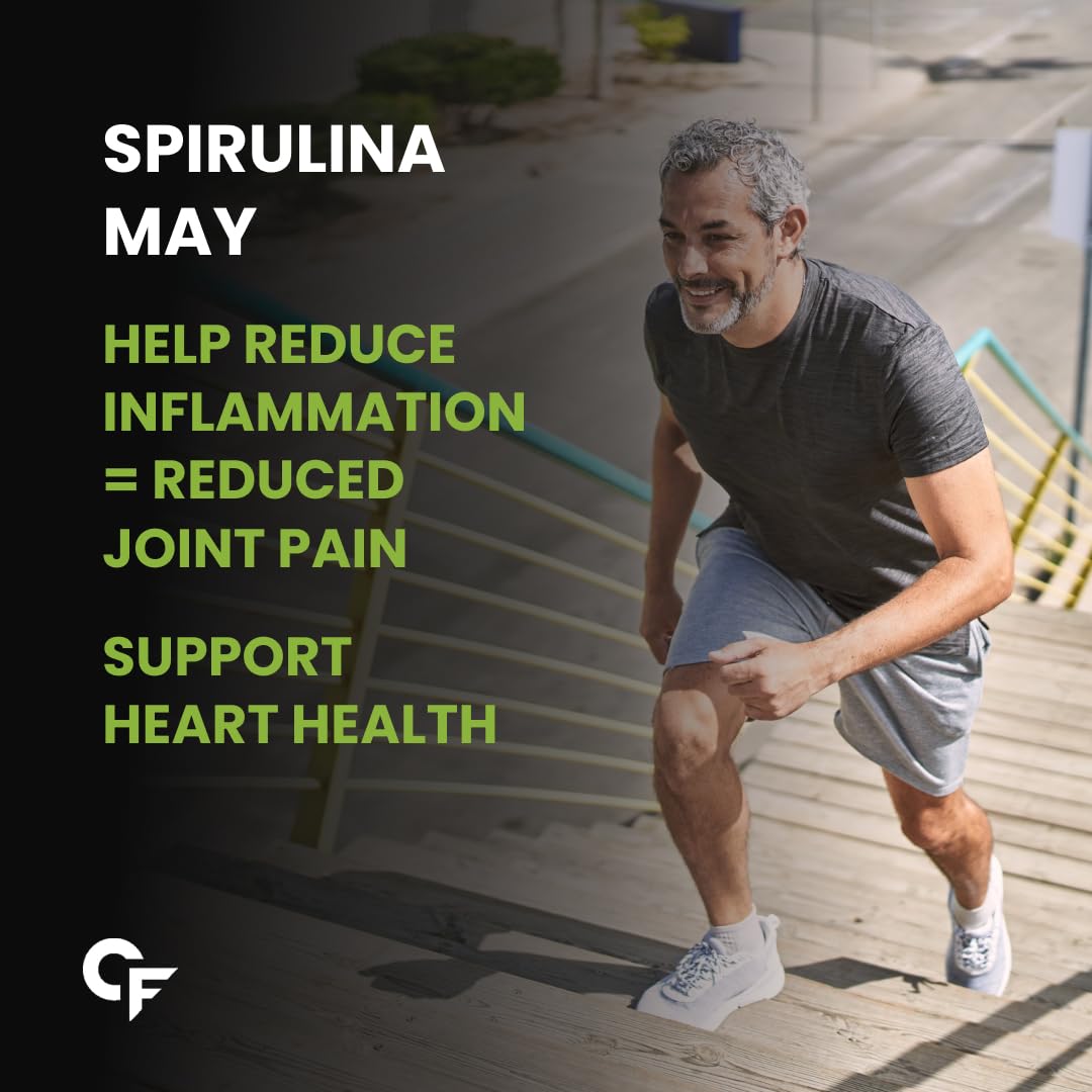 Carbamide Forte 100% Organic Spirulina Tablets 2000 mg Per Serving - Spirulina Powder Organic Tablets | Supports Energy, Immunity & Detox | Certified Spirulina Organic Tablet - 180 Tablets - Springkart 